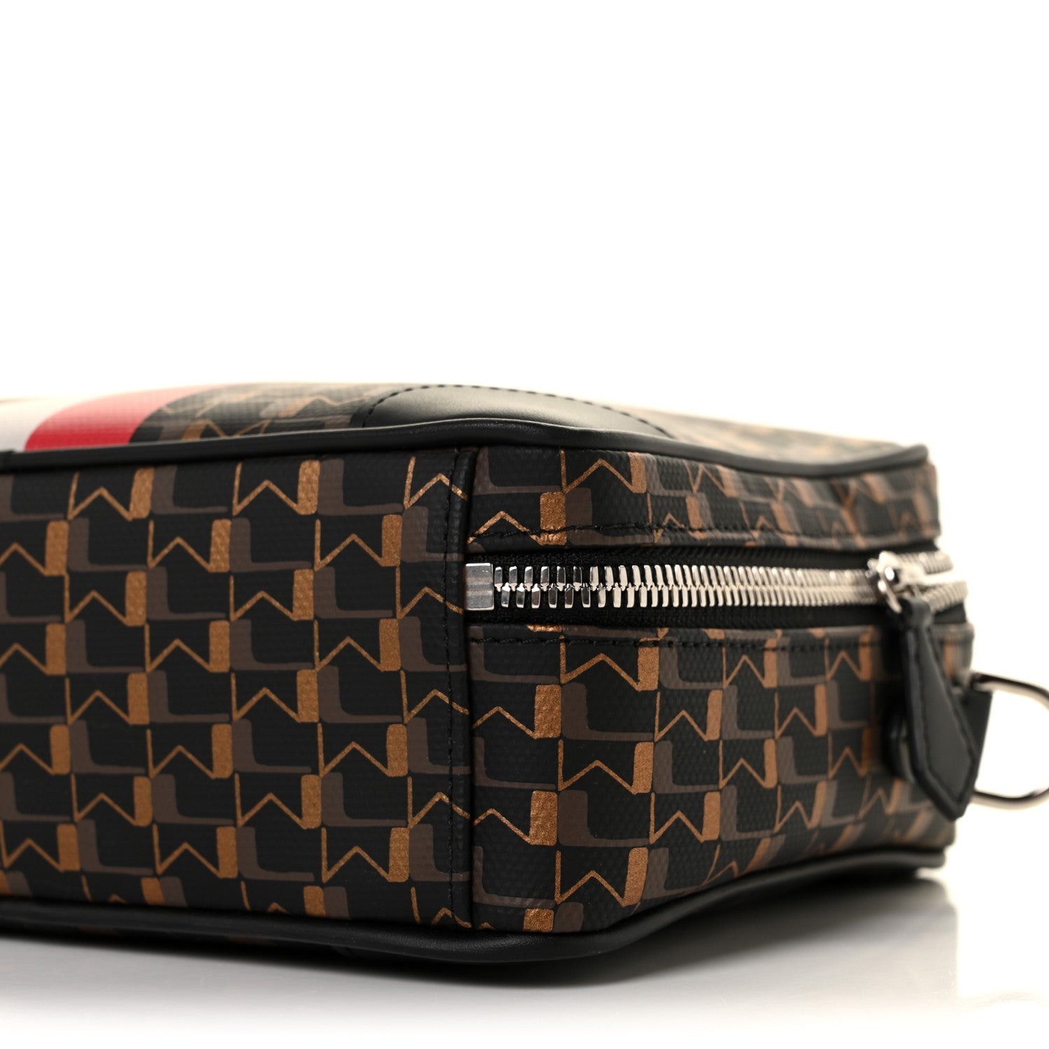 Moynat Toile 1920 Oh! Camera Bag Carbon Bronze Red 7 of 7