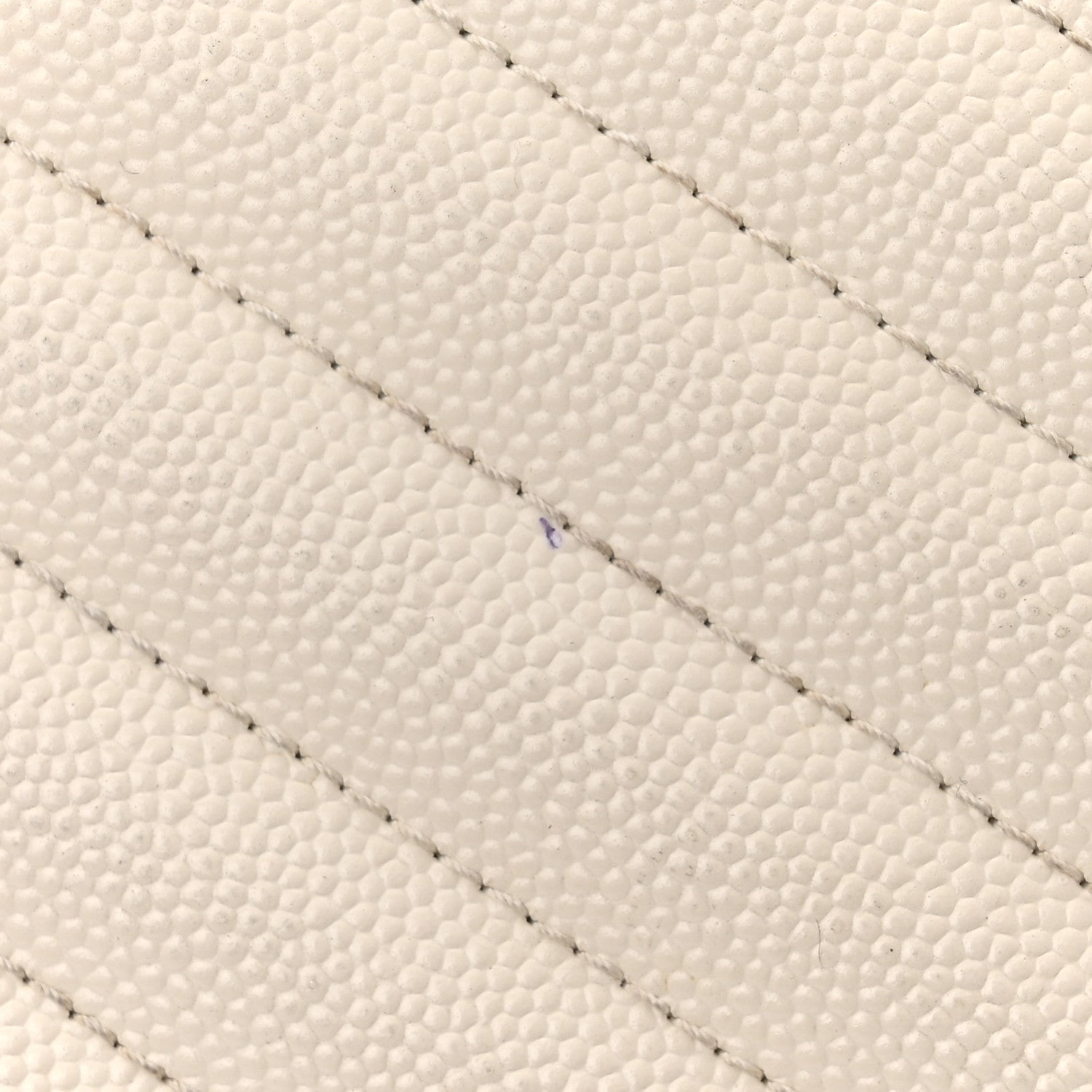 Saint Laurent Grain De Poudre Matelasse Monogram Chain Wallet White Black 16 of 17