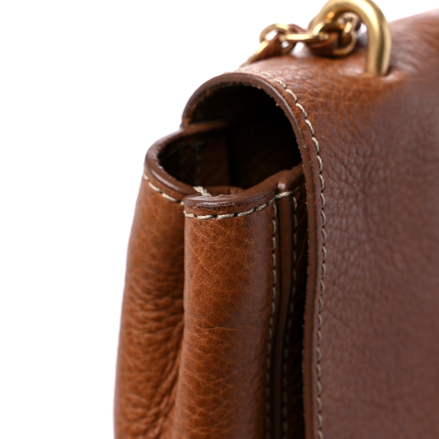 Mulberry Natural Calfskin Small Lily Flap Oak 18 of 19