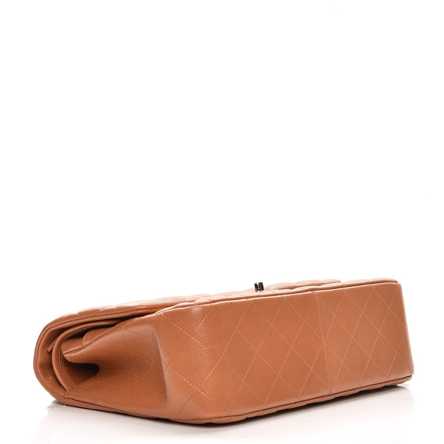 Chanel Caviar Quilted Jumbo Double Flap Light Brown 5 of 11