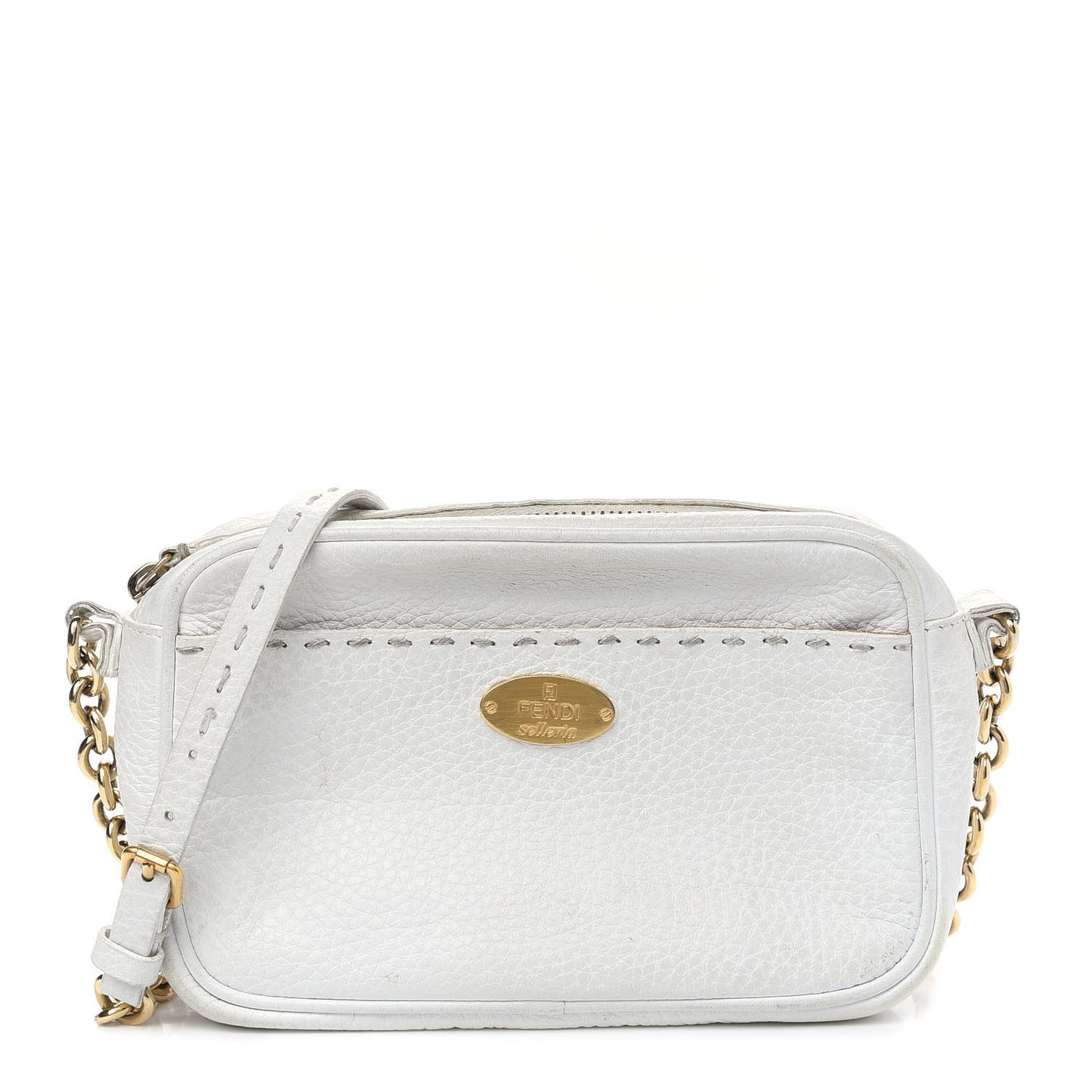 Cuoio Romano Selleria Crossbody White