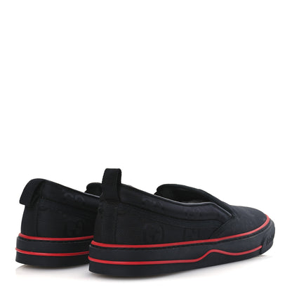 Gucci GG Nylon Mens 1977 Tennis Slip On Sneakers 11 Black 5 of 10