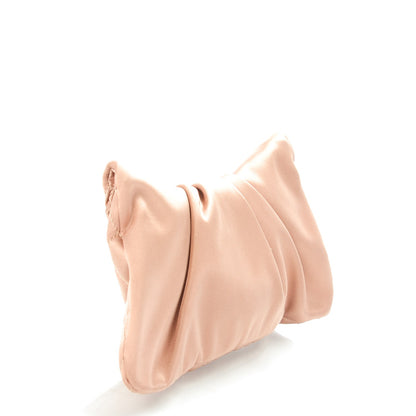 Chanel Satin Quilted Flap Clutch Pink 3 of 7