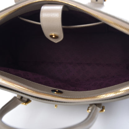 Mulberry Classic Grain Calfskin Small Bayswater Double Zip Tote Dune 6 of 8