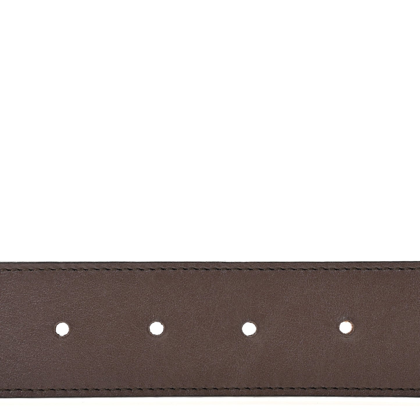 GG Supreme Monogram Plutone Calfskin Double G Reversible 30mm Belt 85 34 Beige Ebony New Acero