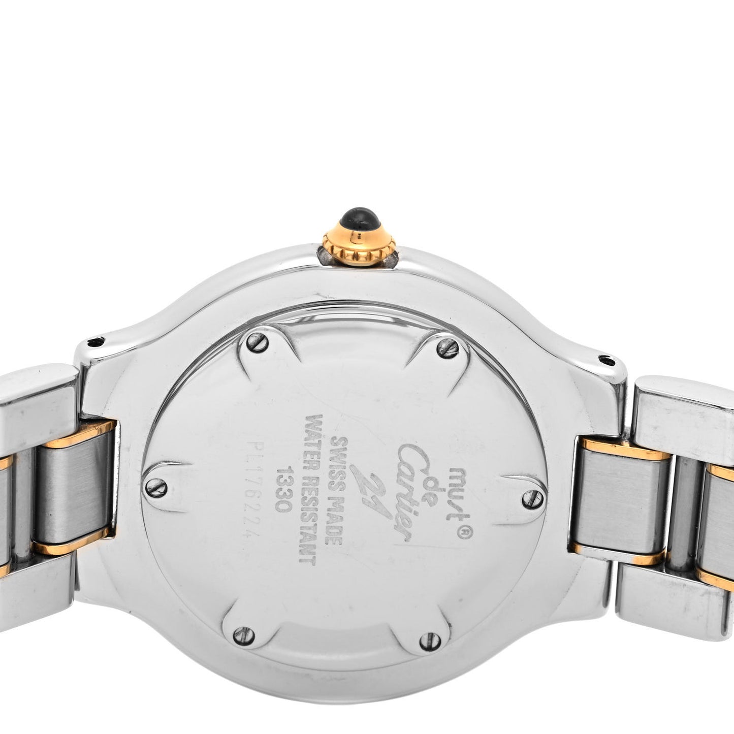 Stainless Steel 18K Yellow Gold 31mm Must De 21 Quartz Watch