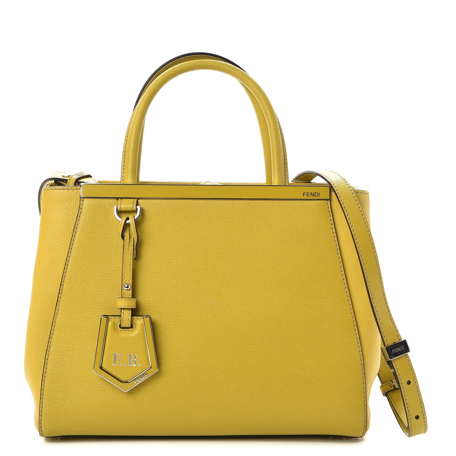 Fendi Vitello Elite Petite 2Jours Tote Cedro 1 of 13