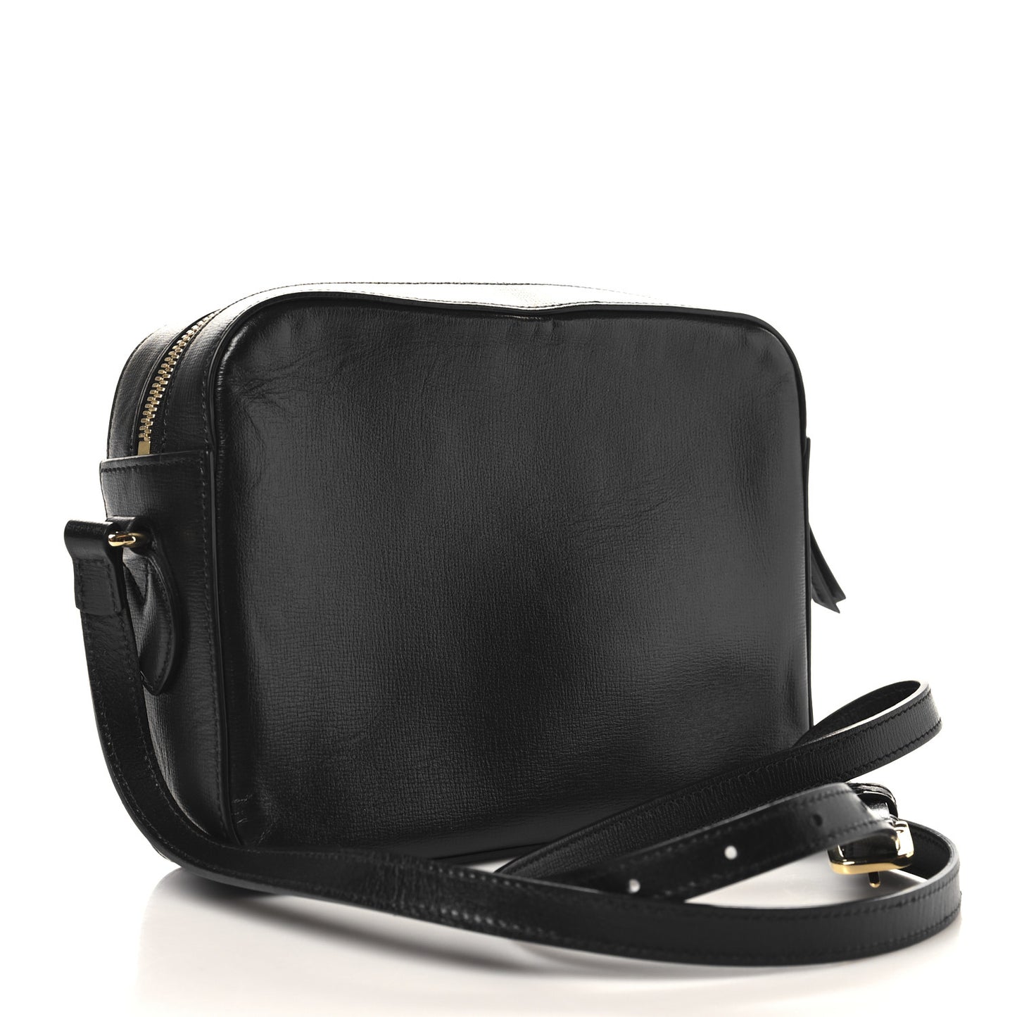 Textured Calfskin Small Horsebit 1955 Shoulder Bag Black