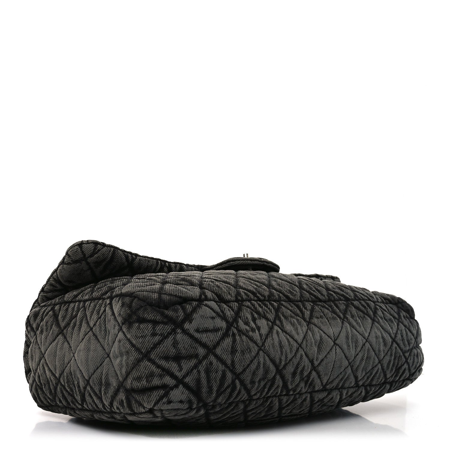 Chanel Denim Quilted Denimpression Flap Grey Black 1876037