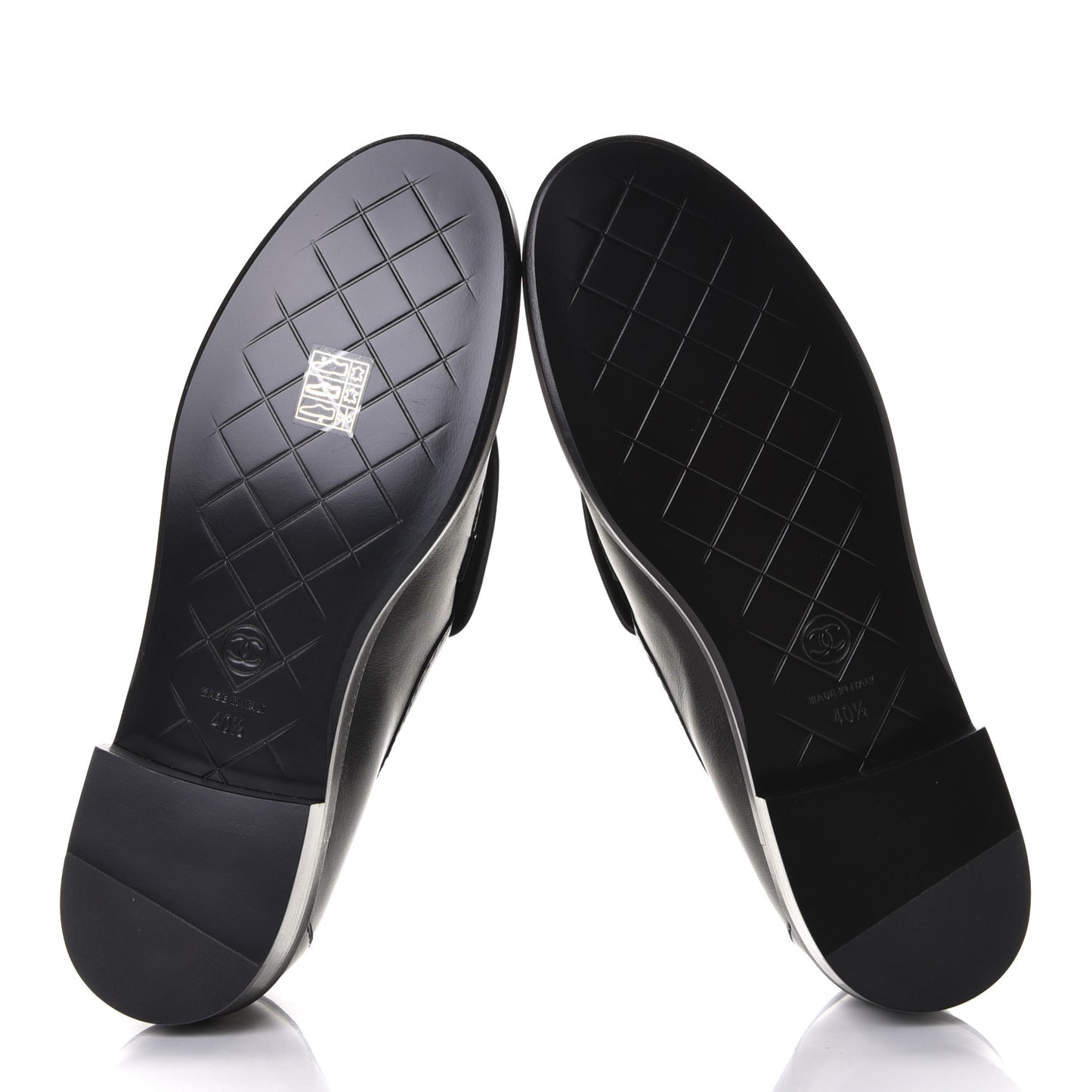 Lambskin Quilted CC Turnlock Loafers 40.5 Black