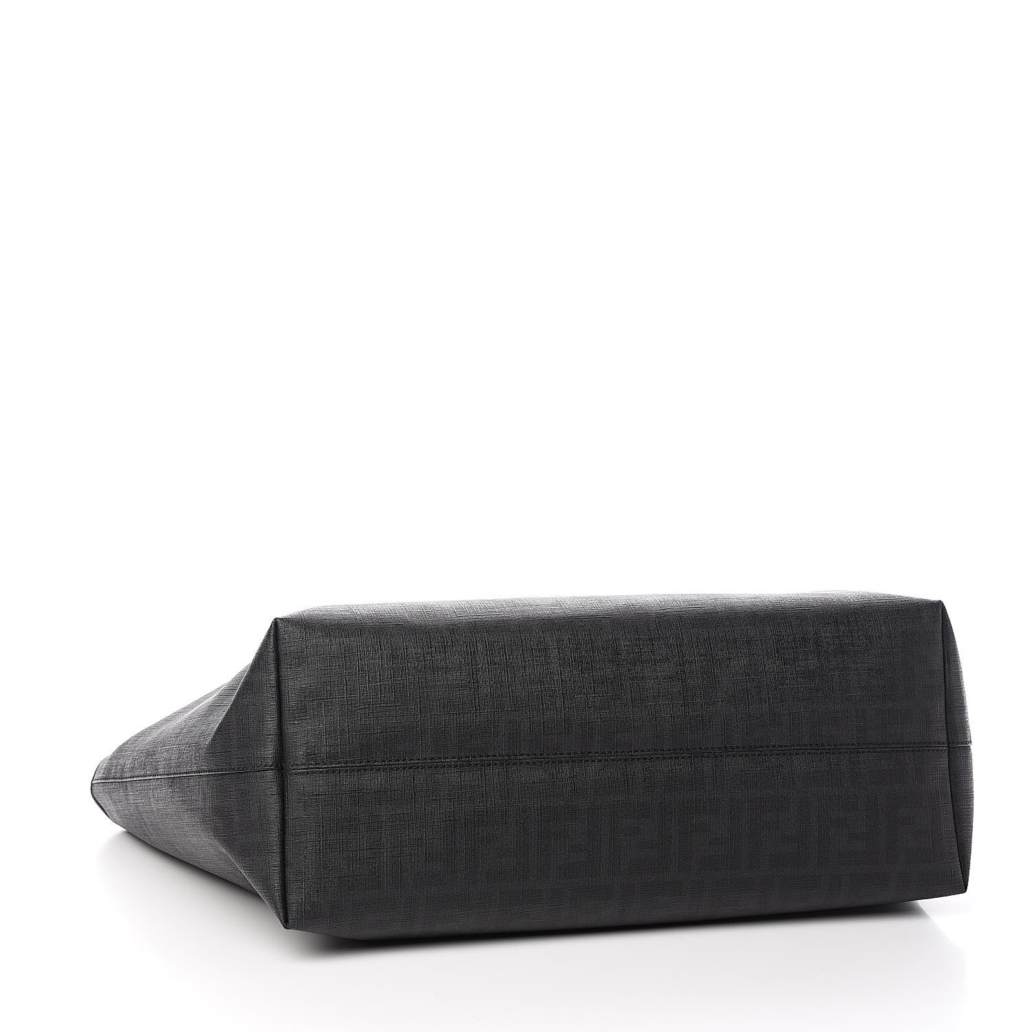 Fendi Zucca Spalmati Large Roll Tote Black 4 of 13