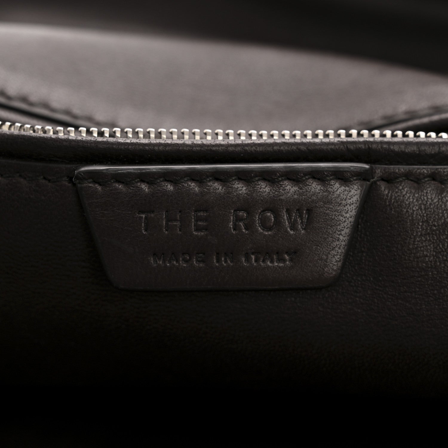 The Row Grained Saddle Calfskin Henri Bag Brunette 6 of 13