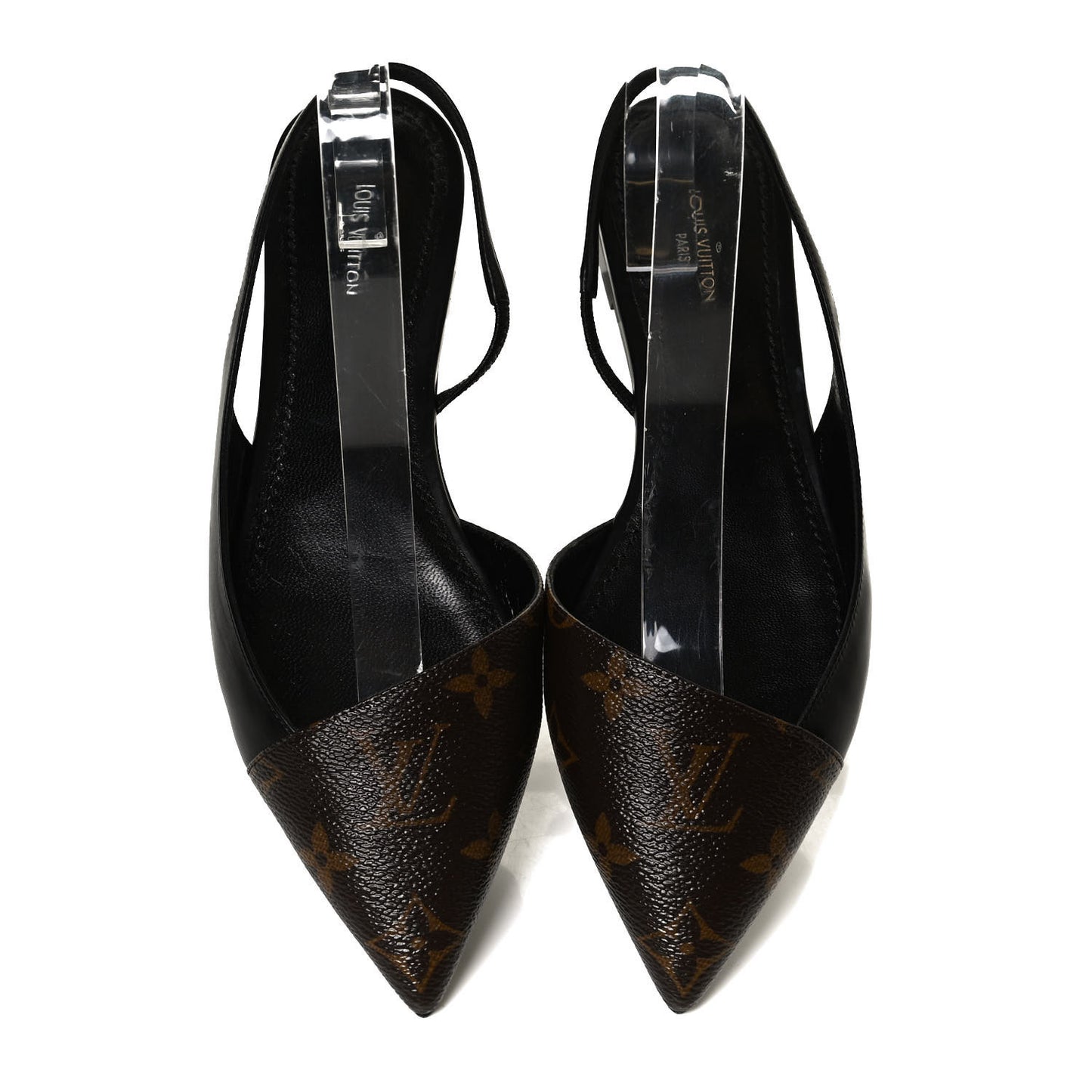 Patent Monogram Cherie Slingback Ballerina Flats 37.5