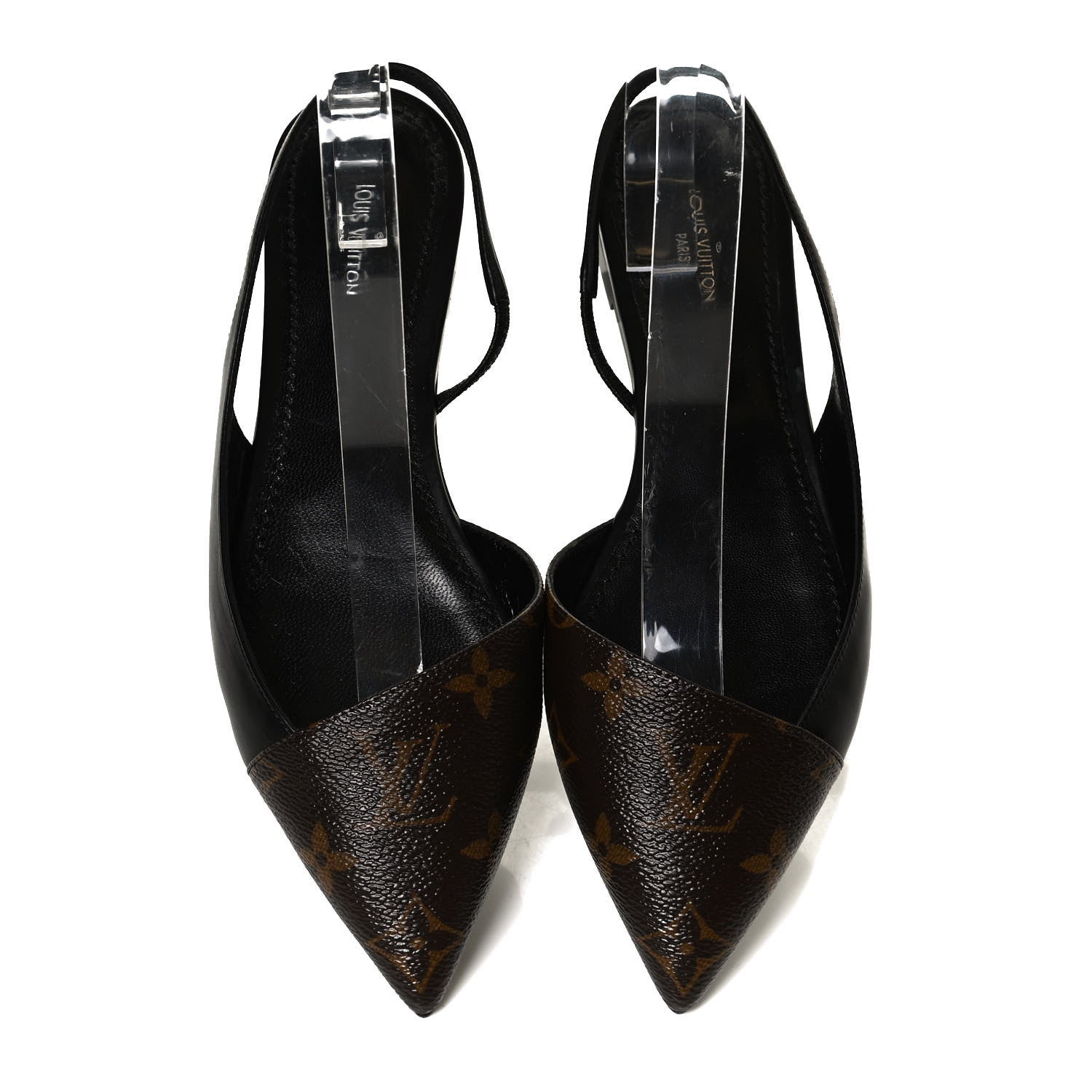 Louis Vuitton Patent Monogram Cherie Slingback Ballerina Flats 37.5 5 of 11