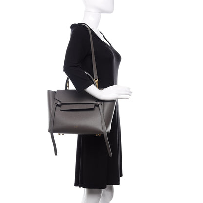 Celine Grained Calfskin Mini Belt Bag Grey 2 of 10
