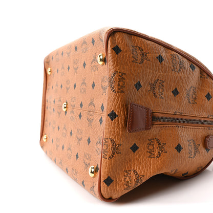 MCM Visetos Essential Boston Bag Cognac 9 of 9