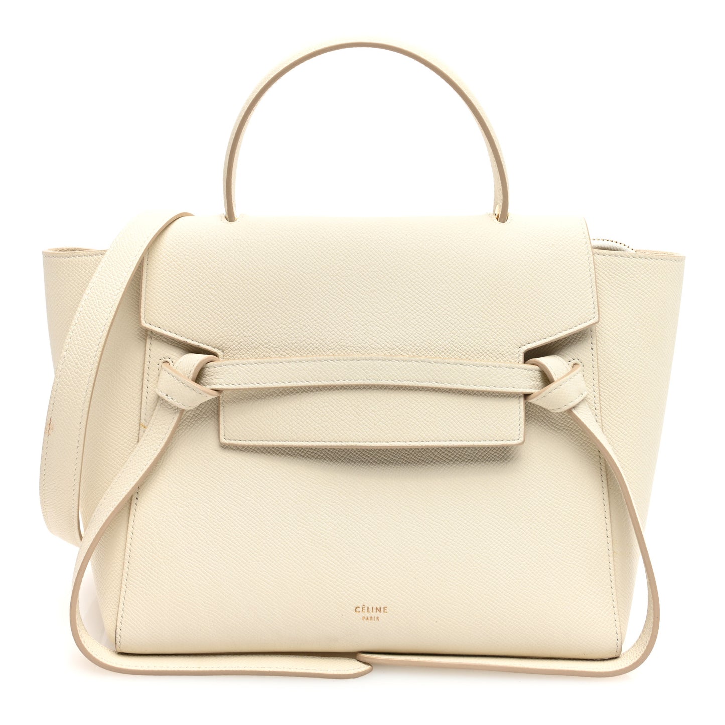 Grained Calfskin Micro Belt Bag Linen