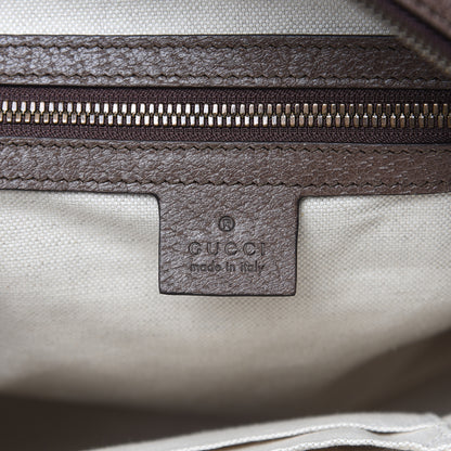 Gucci GG Supreme Monogram Calfskin Web Small Ophidia Day Backpack Beige Ebony New Acero 6 of 11