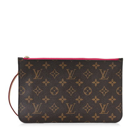 Louis Vuitton Monogram Neverfull MM GM Pochette Pivoine 1 of 8