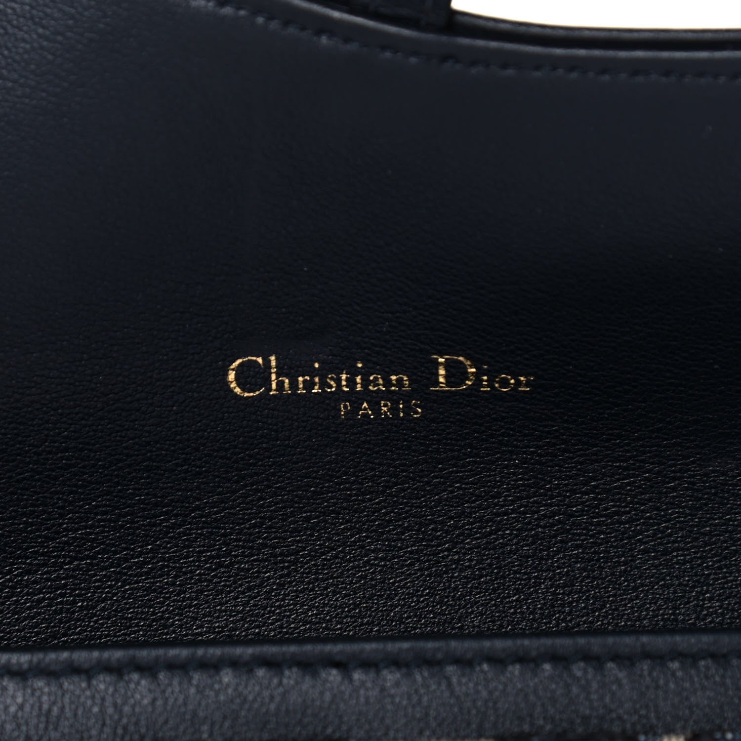 Christian Dior Oblique Saddle Chain Long Wallet Blue 7 of 13