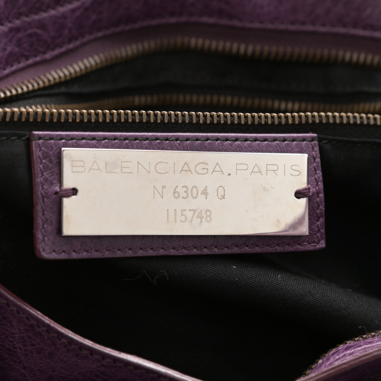 Balenciaga Agneau Classic Hardware City Raisin 6 of 12