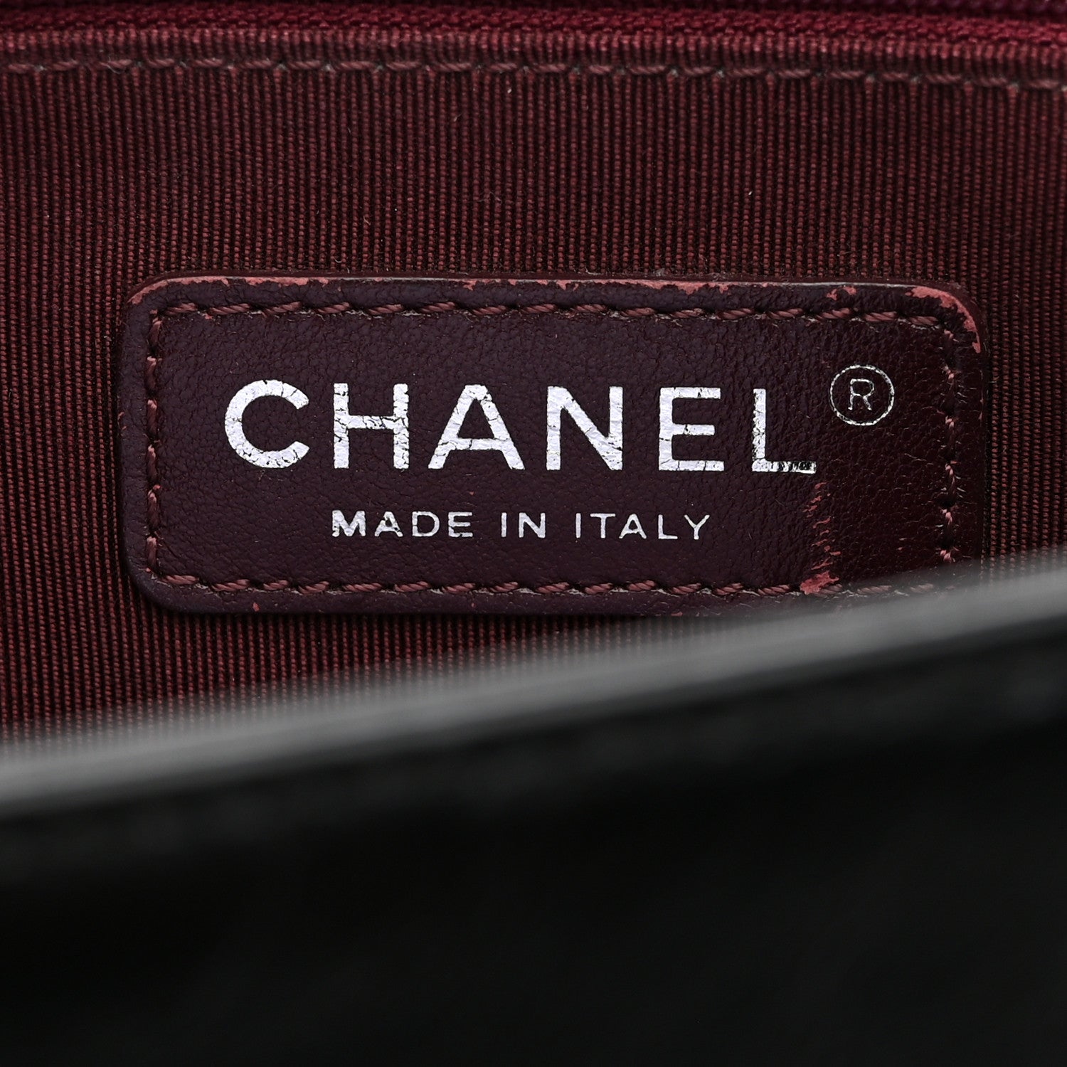 Chanel Glazed Calfskin Quilted New Medium Boy Chained Flap Black 6 of 10