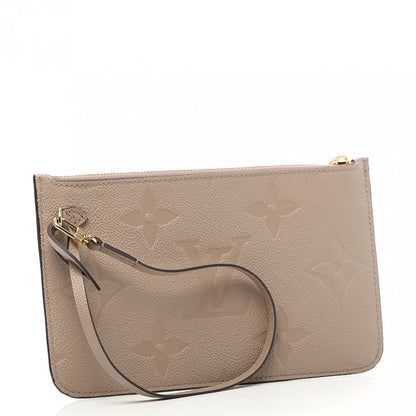 Louis Vuitton Empreinte Monogram Giant Neverfull MM Pochette Tourterelle 3 of 7