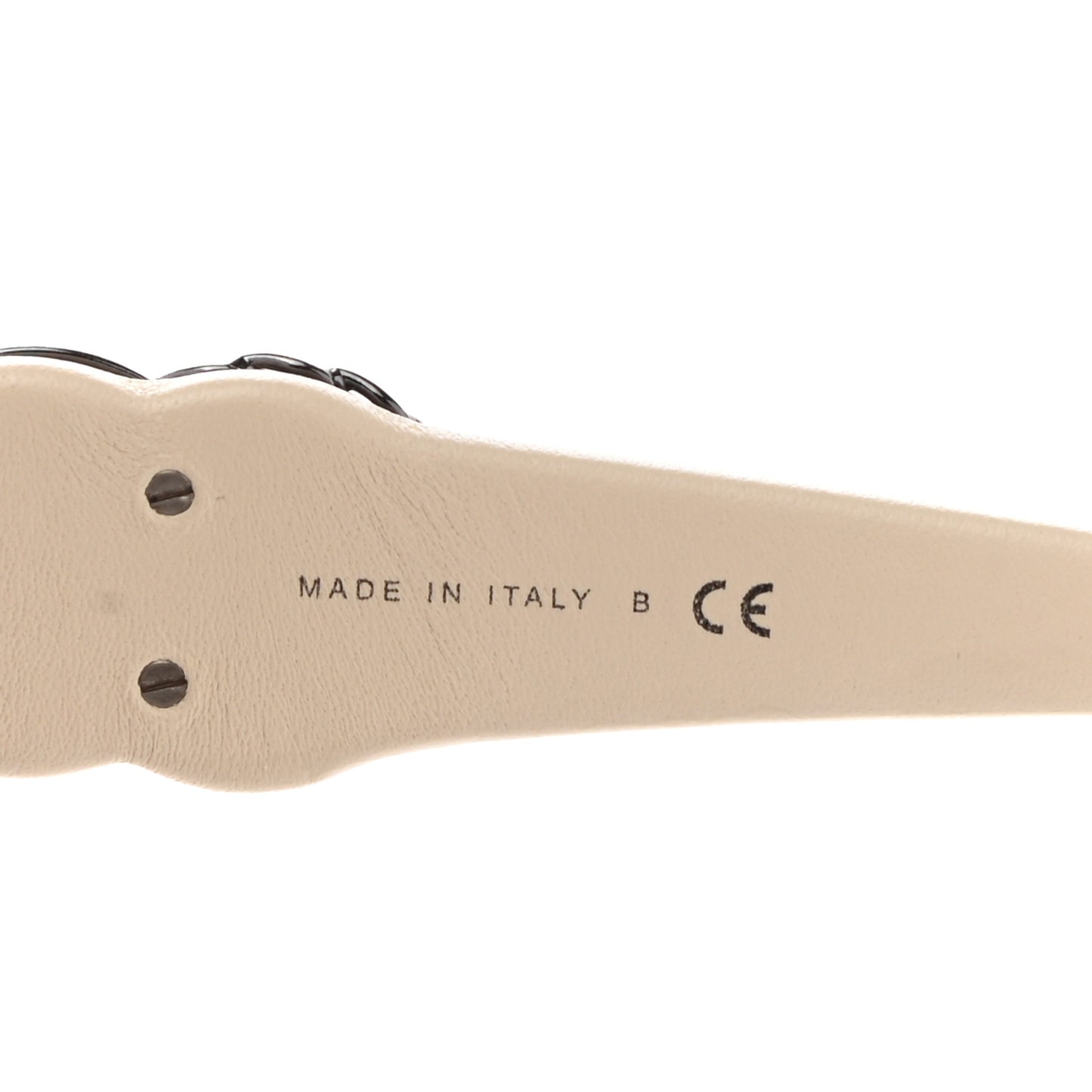 Crystal Lambskin CC Sunglasses 5455-Q-B Black Beige