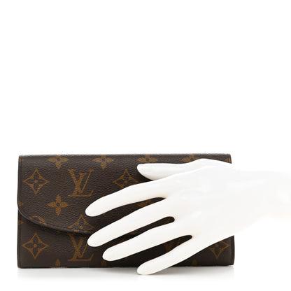 Louis Vuitton Monogram Emilie Wallet Rose Ballerine 2 of 8