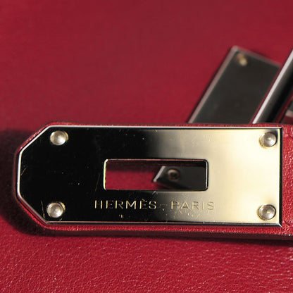 Hermes Veau Sikkim Kelly Relax 50 Rouge H 11 of 21