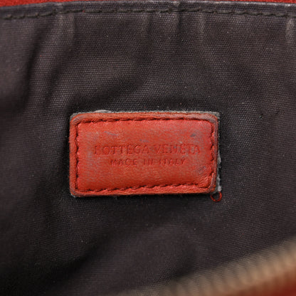 Bottega Veneta Nappa Intrecciato Cosmetic Case Red 6 of 22