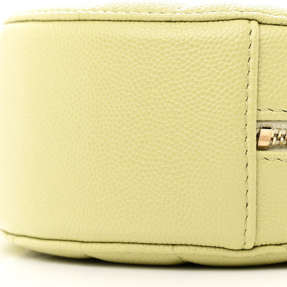 Chanel Caviar Quilted French New Wave Round Clutch With Chain Light Green 10 of 11