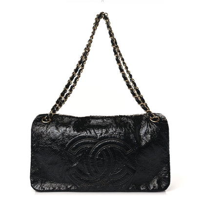 Chanel Vinyl Medium Rock and Chain Flap Black 1 of 10