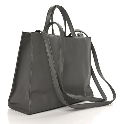 Telfar Vegan Leather Medium Shopping Bag Grey 3 of 9