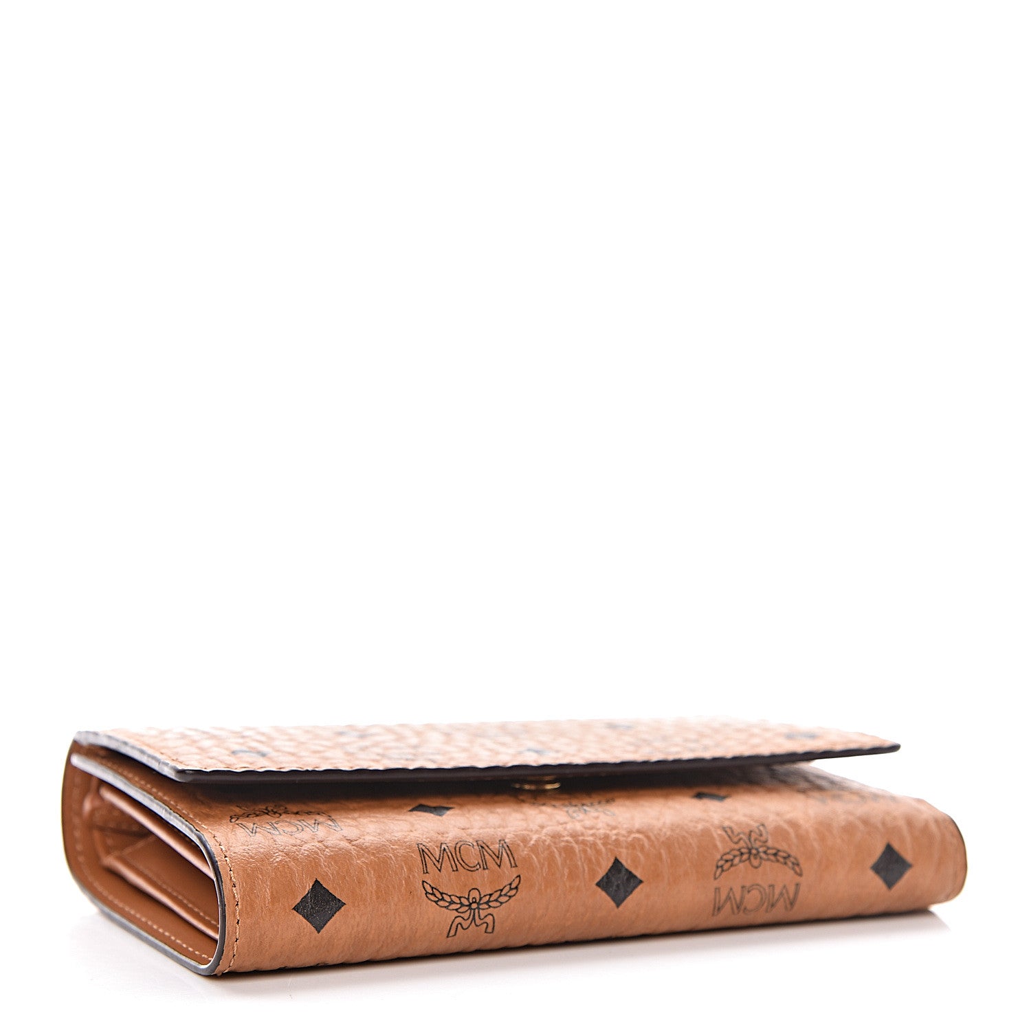 MCM Visetos Tri-Fold Wallet Cognac 4 of 7