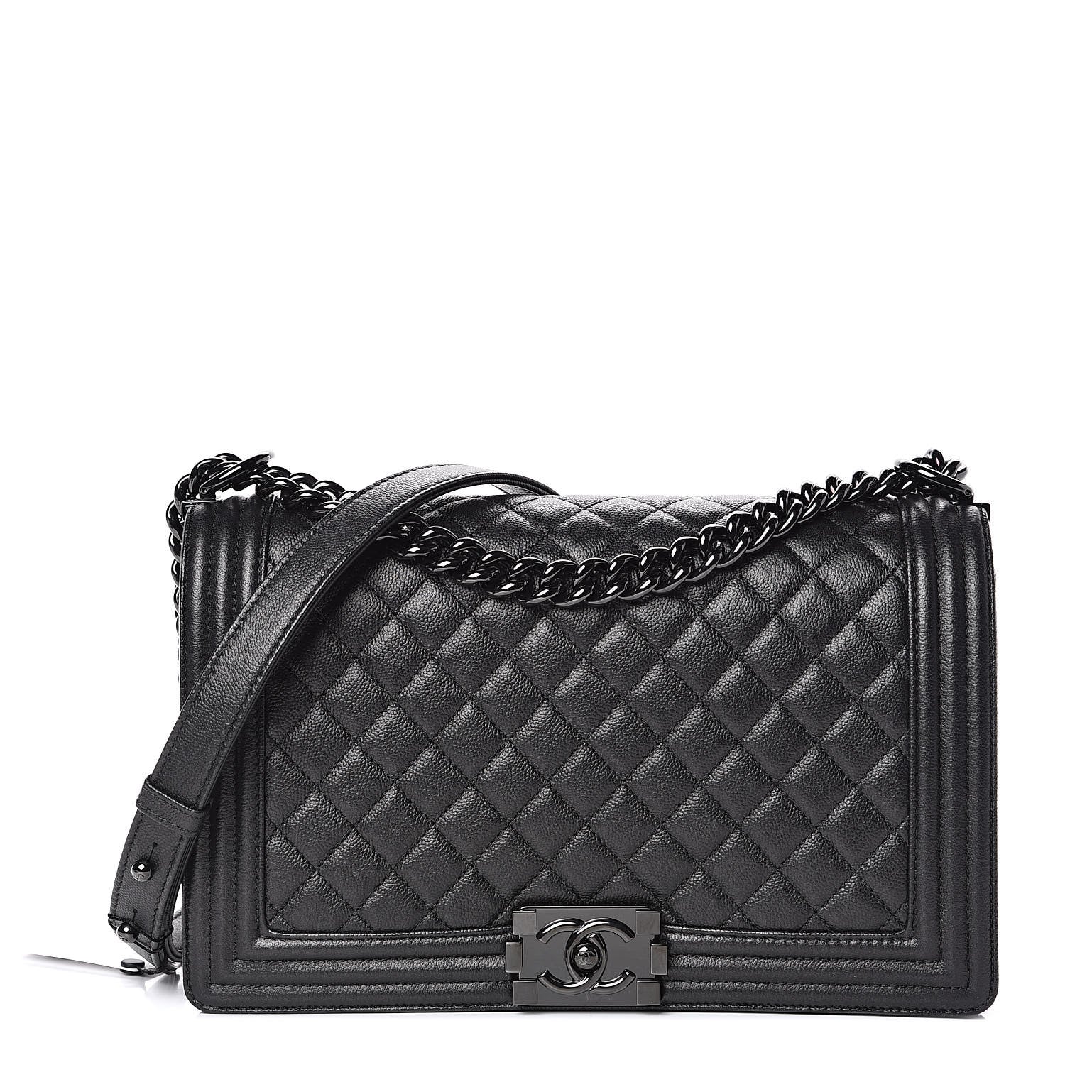 Chanel Caviar Quilted New Medium Boy Flap So Black 1 of 11