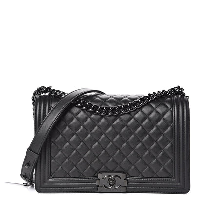 Chanel Caviar Quilted New Medium Boy Flap So Black 1 of 11