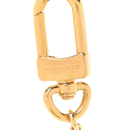 Louis Vuitton Metal Pochette Extender Key Ring Chain Gold 3 of 5