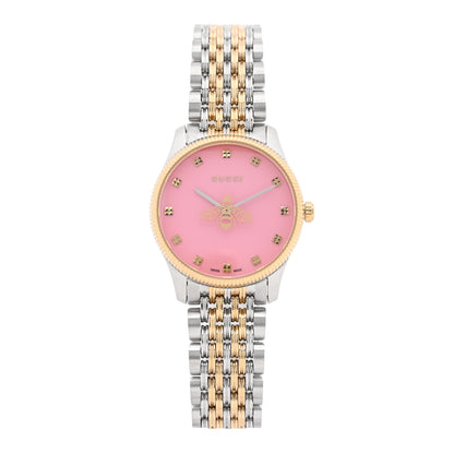Gucci Stainless Steel 29mm G-Timeless Bee Quartz Watch Pink 1 of 5