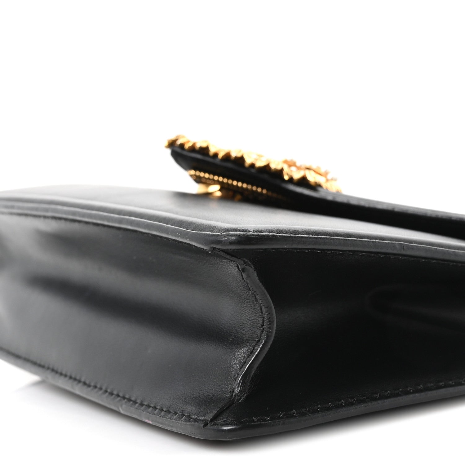 Dolce & Gabbana Smooth Calfskin Medium Devotion Crossbody Bag Black 9 of 9