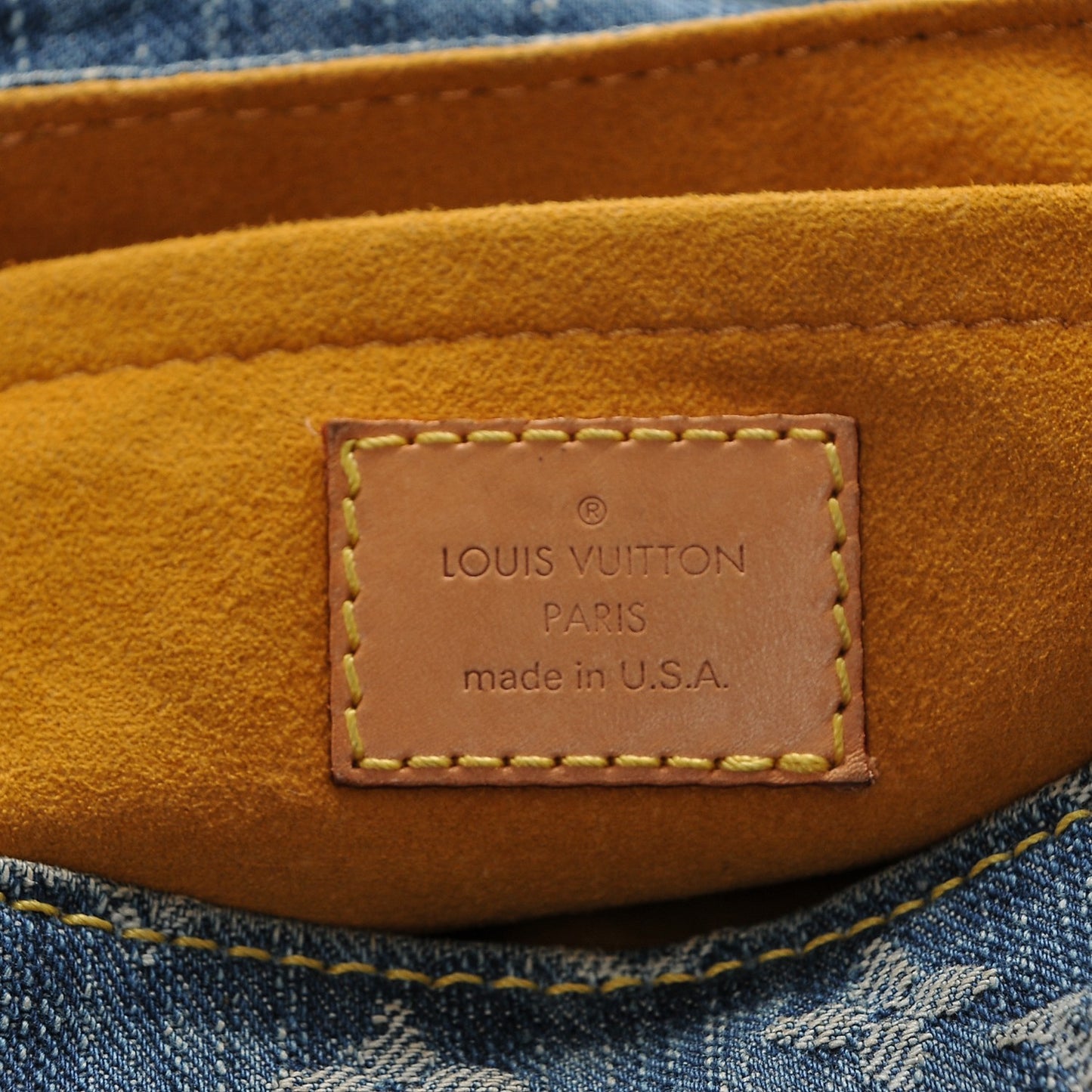 Monogram Denim Mini Pleaty Blue