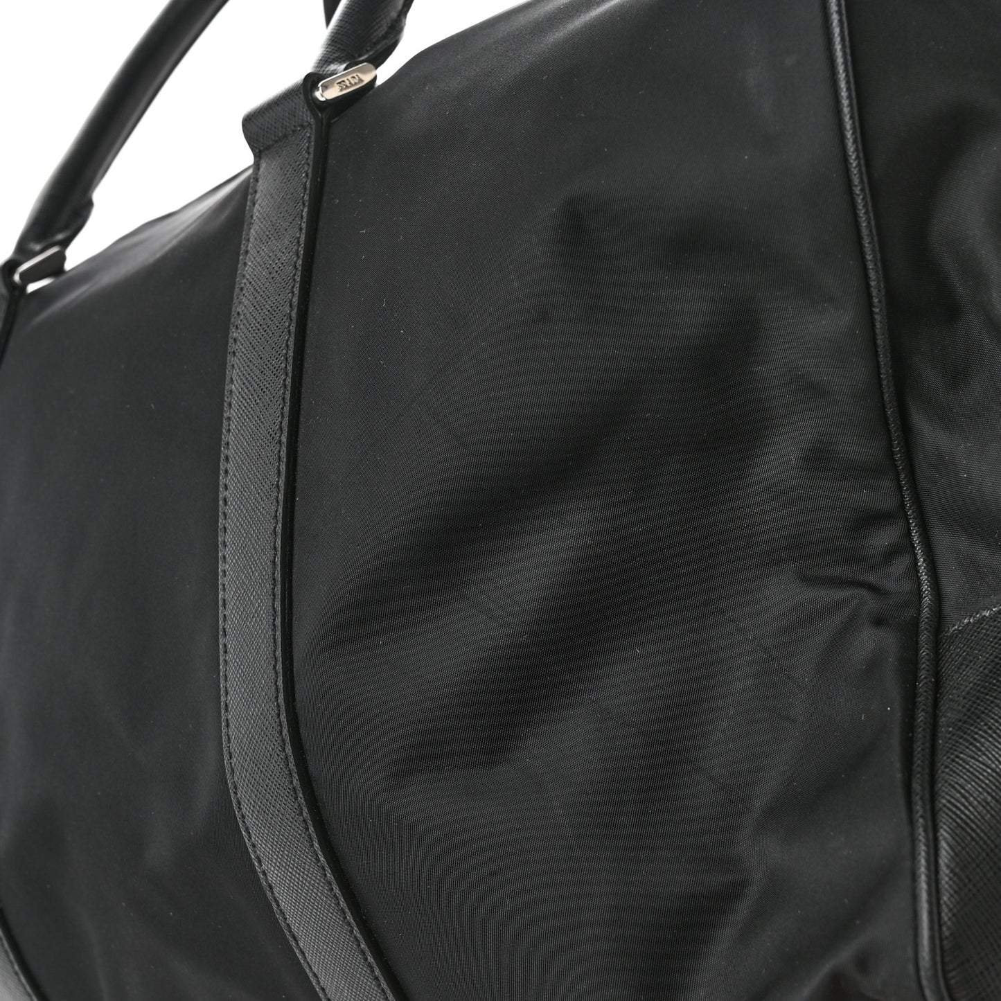 Tessuto Nylon Saffiano Duffle Black