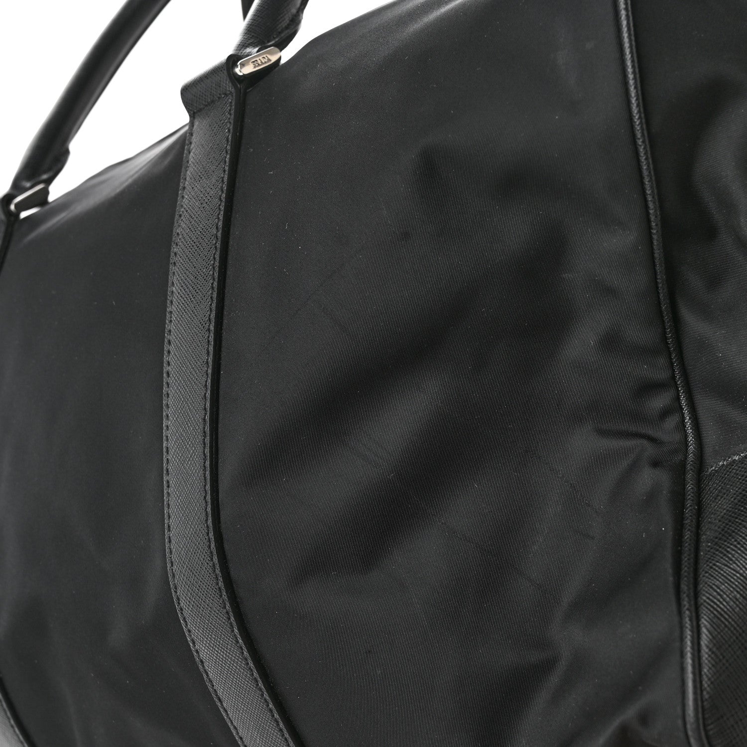 Prada Tessuto Nylon Saffiano Duffle Black 17 of 18