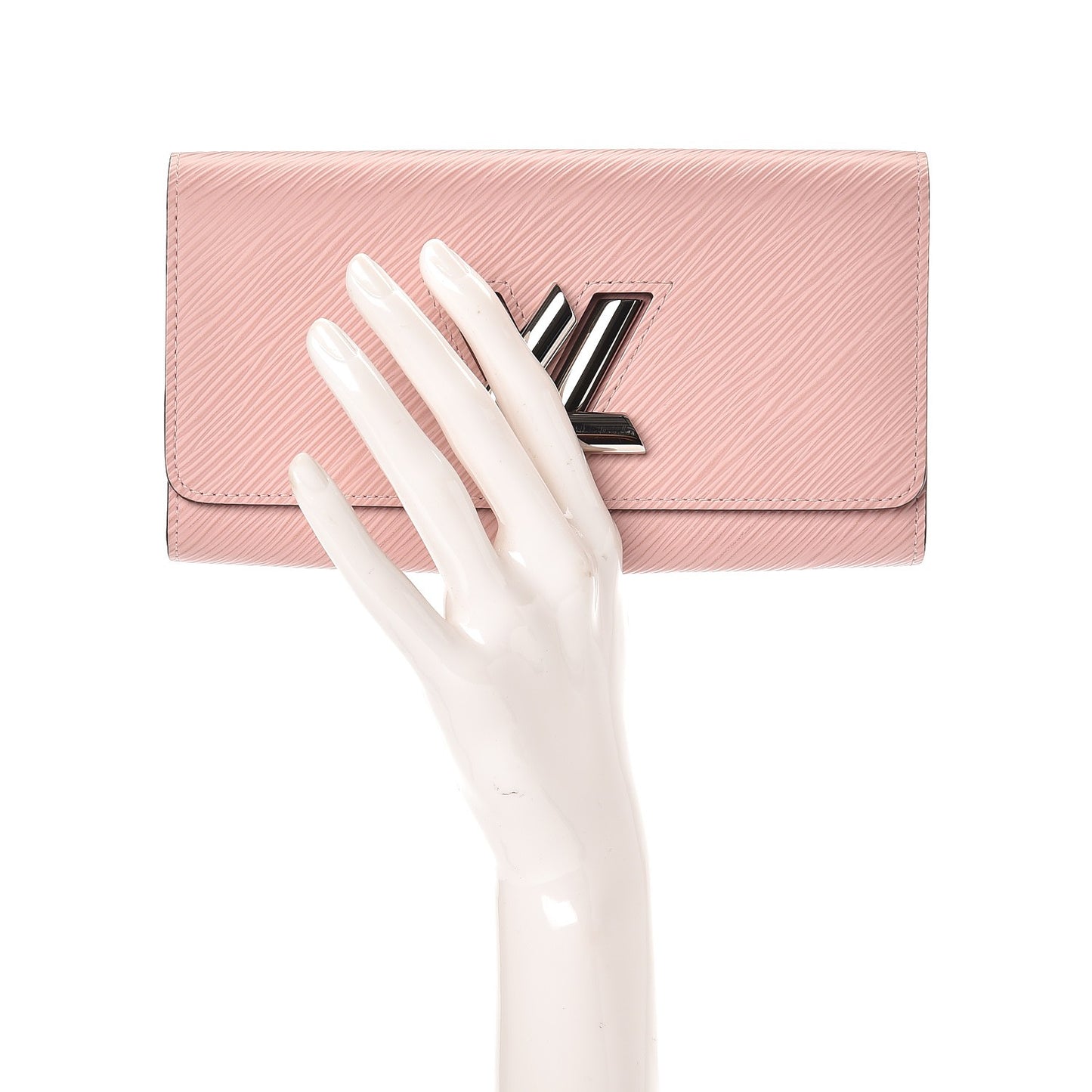 Epi Twist Wallet Rose Ballerine