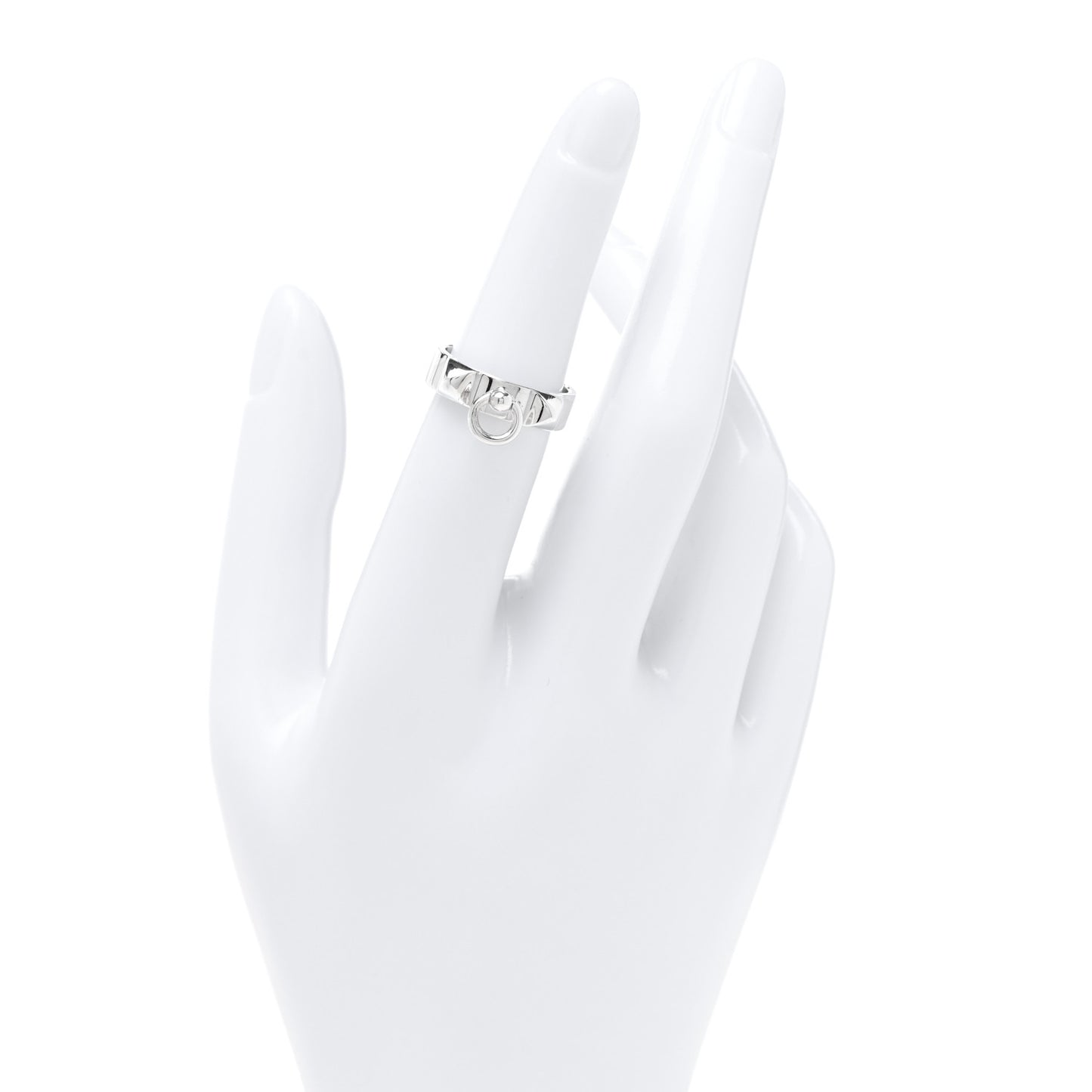 Sterling Silver PM Collier De Chien Ring 51 5.75