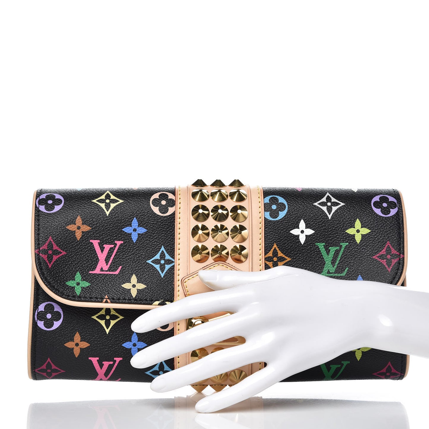 Monogram Multicolor Courtney Clutch Black