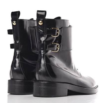 Louis Vuitton Glazed Calfskin Boots 38.5 Black 4 of 7