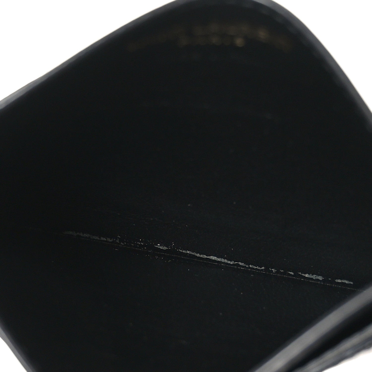 Saint Laurent Calfskin Tiny Cassandre Credit Card Case Black 5 of 8