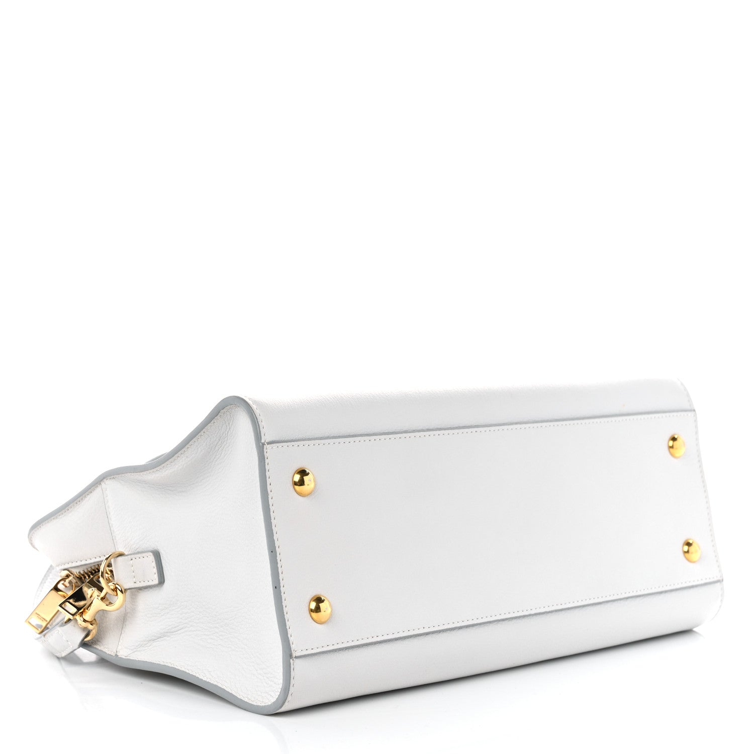Saint Laurent Calfskin Small Monogram Cabas White 4 of 10