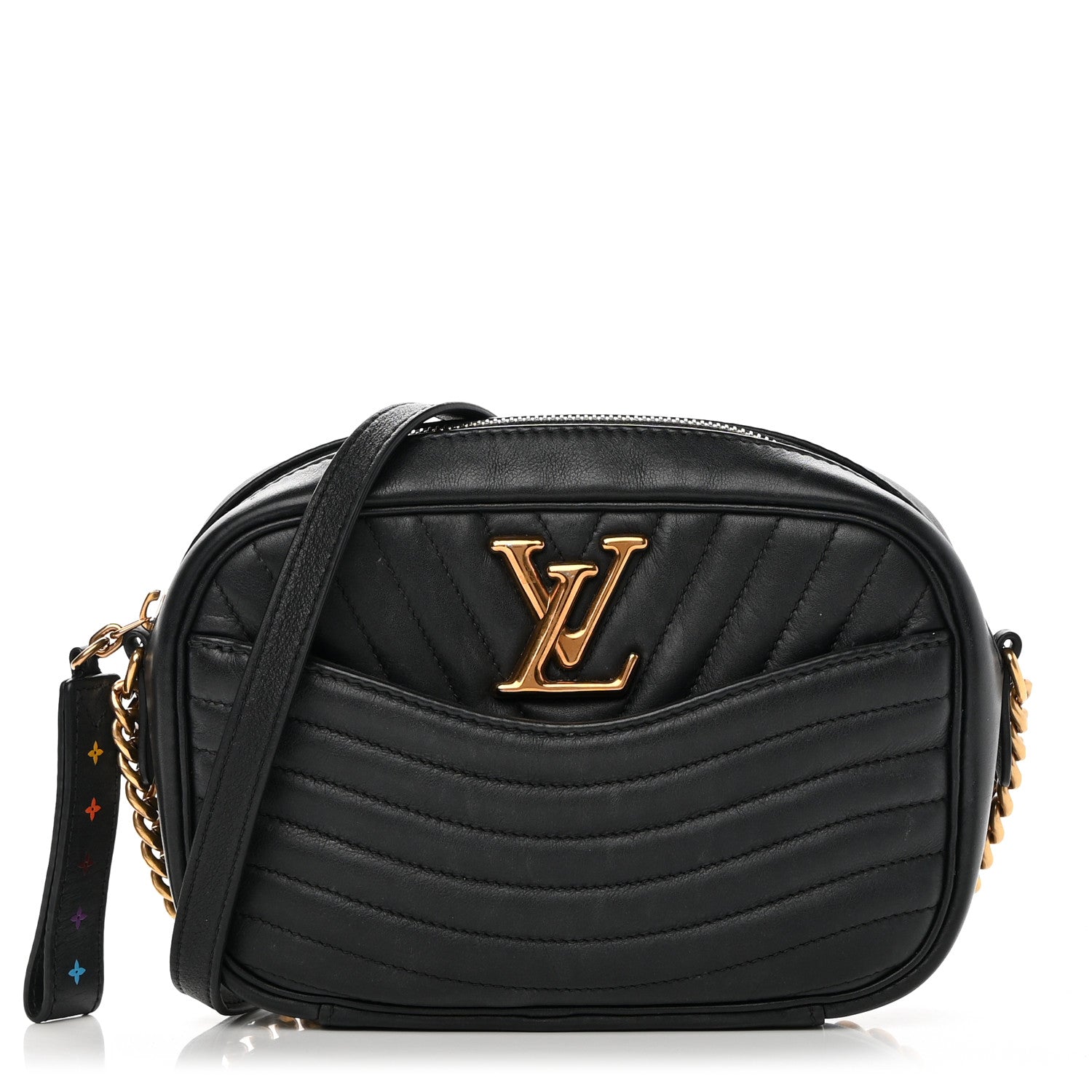 Louis Vuitton Calfskin New Wave Camera Bag Black 1 of 15